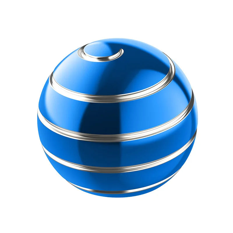 Adult Fidget for Stress Relief Metal Bauble Aluminum Alloy Hypnosis Rotary Gyro Fingertip Toy - Kinetic Round Spinner Juguetes Gift