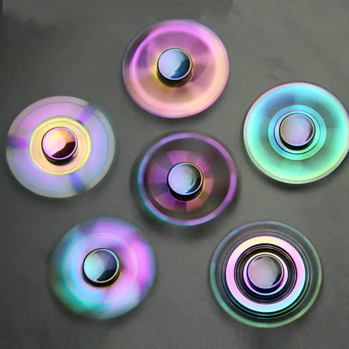 New Metal Fidget Spinner - Colorful AntiStress Alloy Finger Gyro. Relieves Stress Finger Spinner