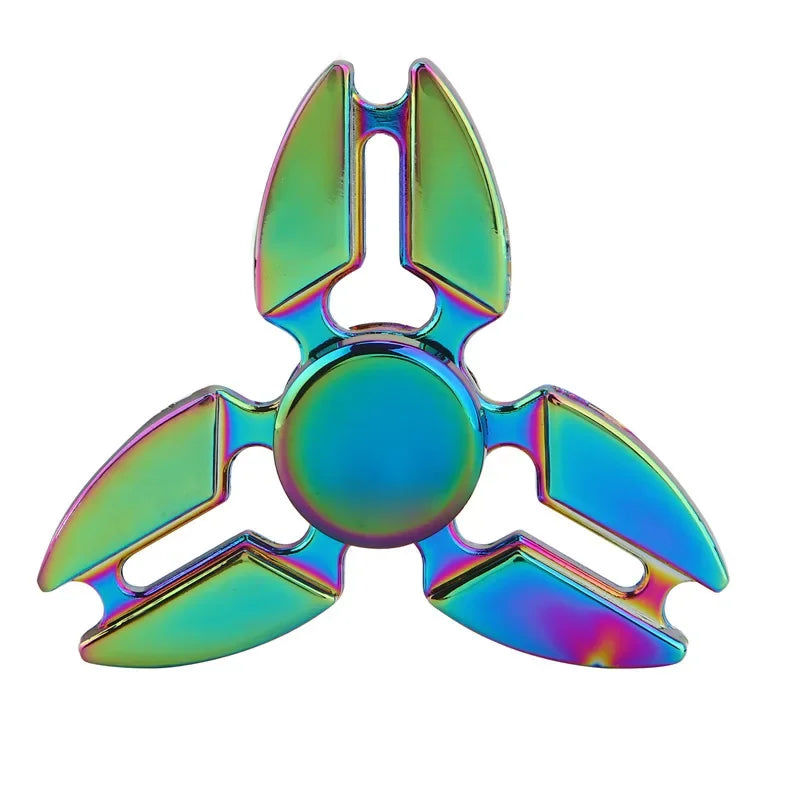 New Metal Fidget Spinner - Colorful AntiStress Alloy Finger Gyro. Relieves Stress Finger Spinner