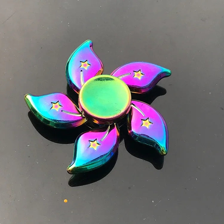 New Metal Fidget Spinner - Colorful AntiStress Alloy Finger Gyro. Relieves Stress Finger Spinner