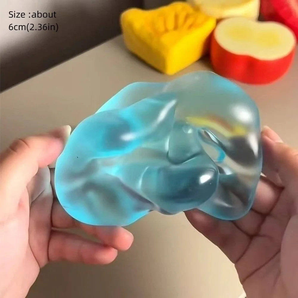 Blue Transparent Slow-Rise Squishy