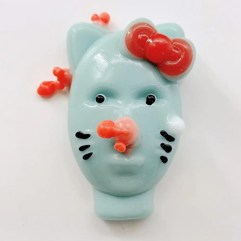 Pimple Popper Fidget Toy with Filler Tools Weird Alien Design Stress Relief Squeeze Gift Adult Reusable Anxiety Reducer