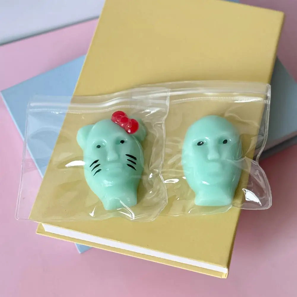 Pimple Popper Fidget Toy with Filler Tools Weird Alien Design Stress Relief Squeeze Gift Adult Reusable Anxiety Reducer