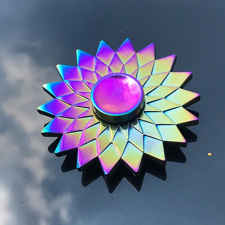 New Metal Fidget Spinner - Colorful AntiStress Alloy Finger Gyro. Relieves Stress Finger Spinner