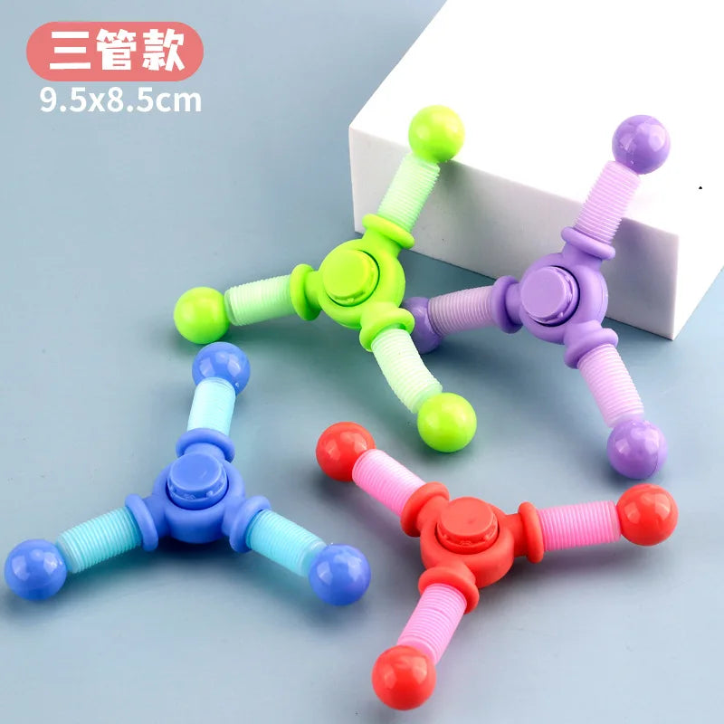 Pop-Tube Spinner - Multi-Sensory Fidget Toy
