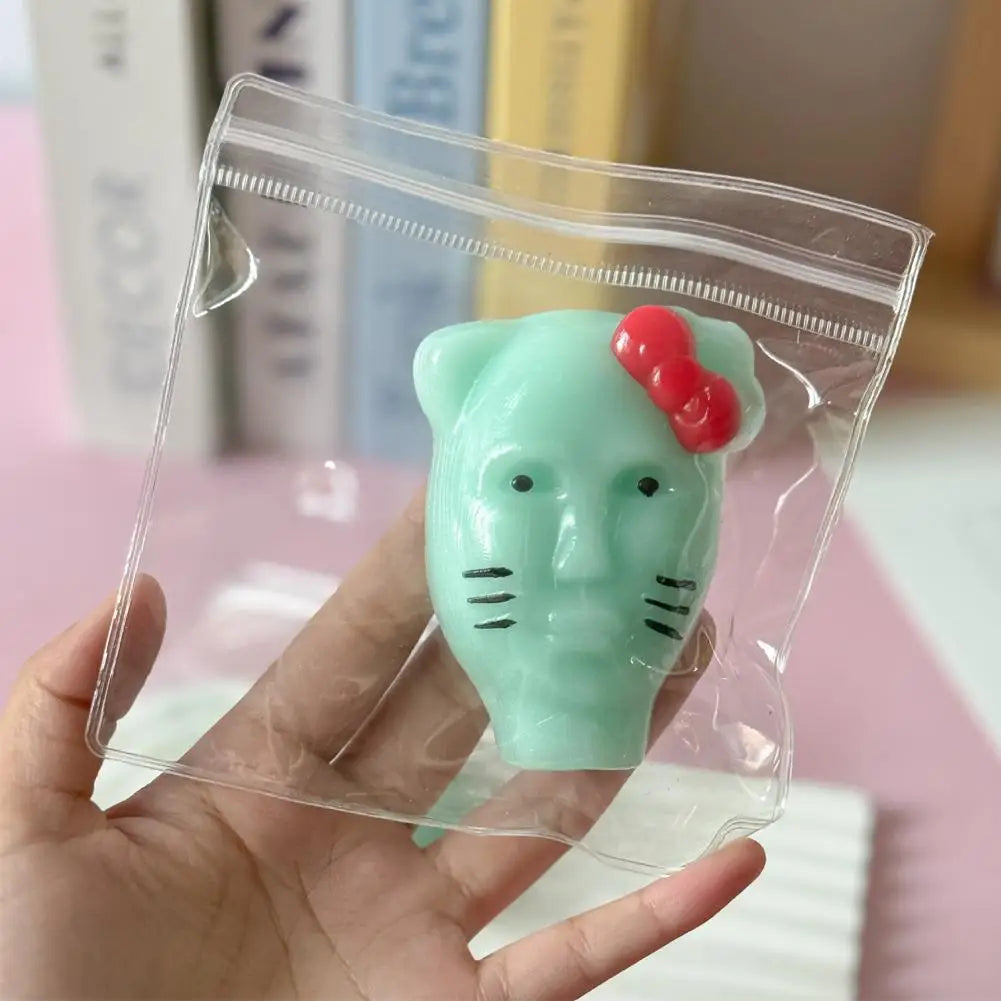 Pimple Popper Fidget Toy with Filler Tools Weird Alien Design Stress Relief Squeeze Gift Adult Reusable Anxiety Reducer