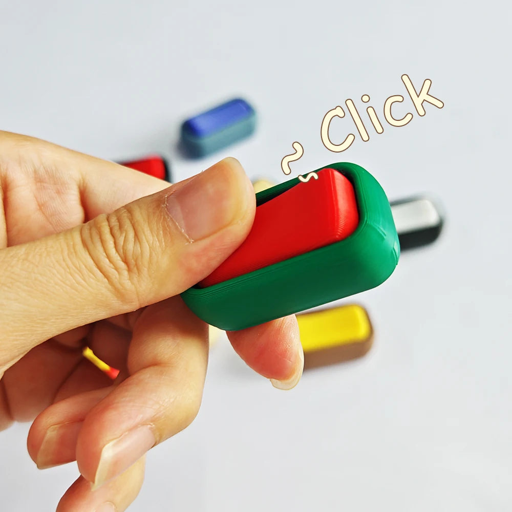 Switch Fidget Toy Pop Fidget Toy Click Toy for Stress and Anxiety Relaxing Portable Fingertip Simulate 3D Printed Switches Toys