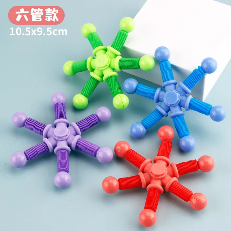Pop-Tube Spinner - Multi-Sensory Fidget Toy