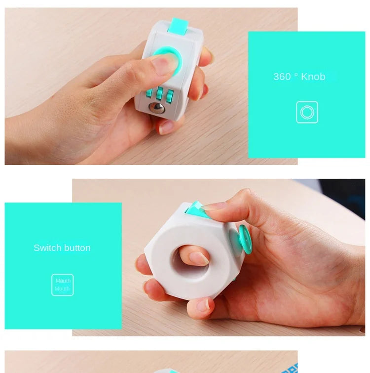 Fidget Ring Toys for Anti-Stress - Fingertip Click Reduce Anxiety Creative Stress Relief Toys Innovative Gift