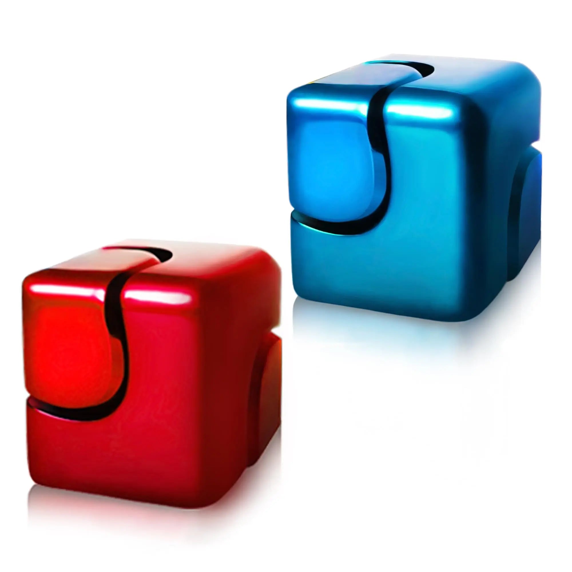 Metal Fidget Spinner Cube - Sensory Gadget for Office Stress / Relief, Anxiety ADHD Autism Tool