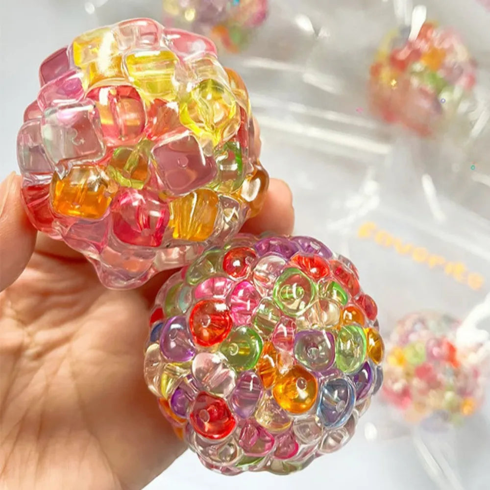 Crystal Bead Squish Ball – Jelly Bead Sensory Fidget Toy