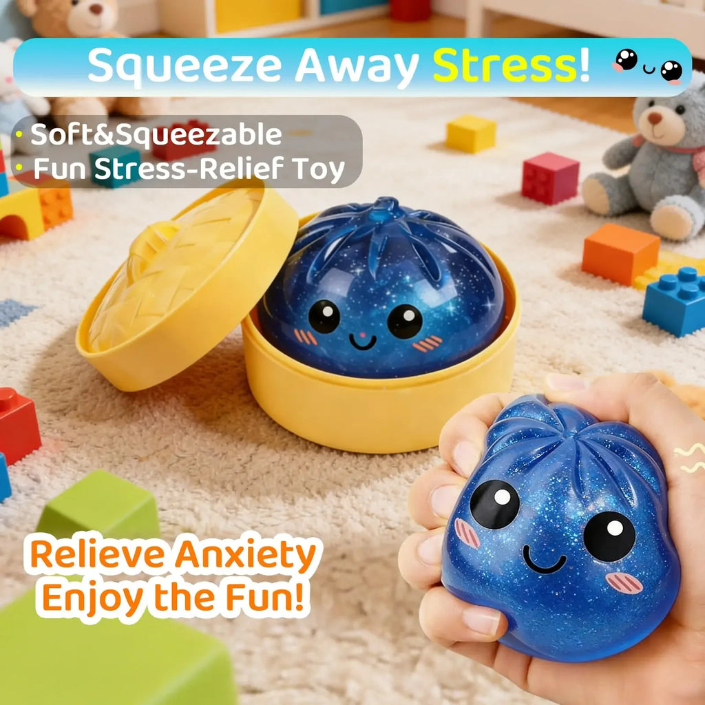 Dumpling Squishy - Glitter Stress Ball