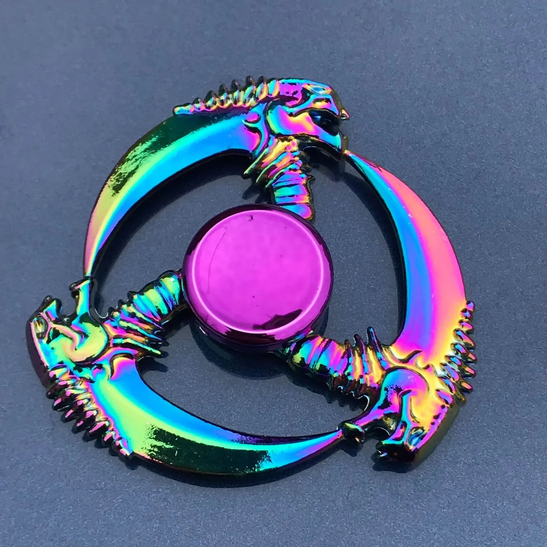 New Metal Fidget Spinner - Colorful AntiStress Alloy Finger Gyro. Relieves Stress Finger Spinner