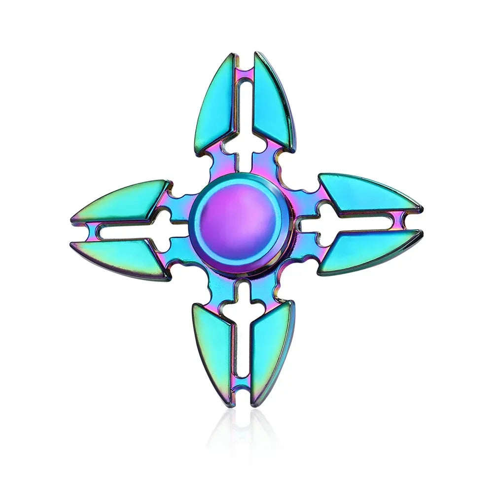 New Metal Fidget Spinner - Colorful AntiStress Alloy Finger Gyro. Relieves Stress Finger Spinner