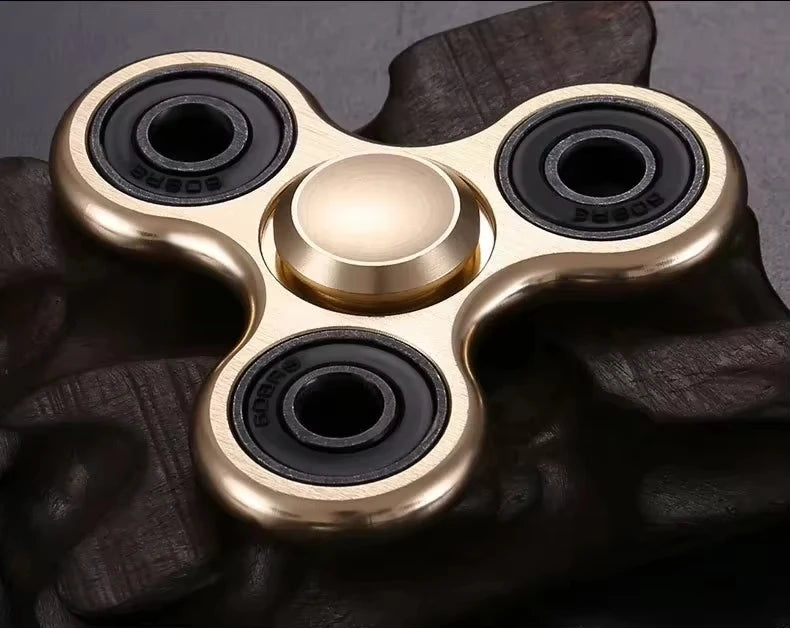 Fidget Finger Spinner Alloy Metal Hand Spinners Stress Relief Decompression Toys For Kids Adults Funny Gifts