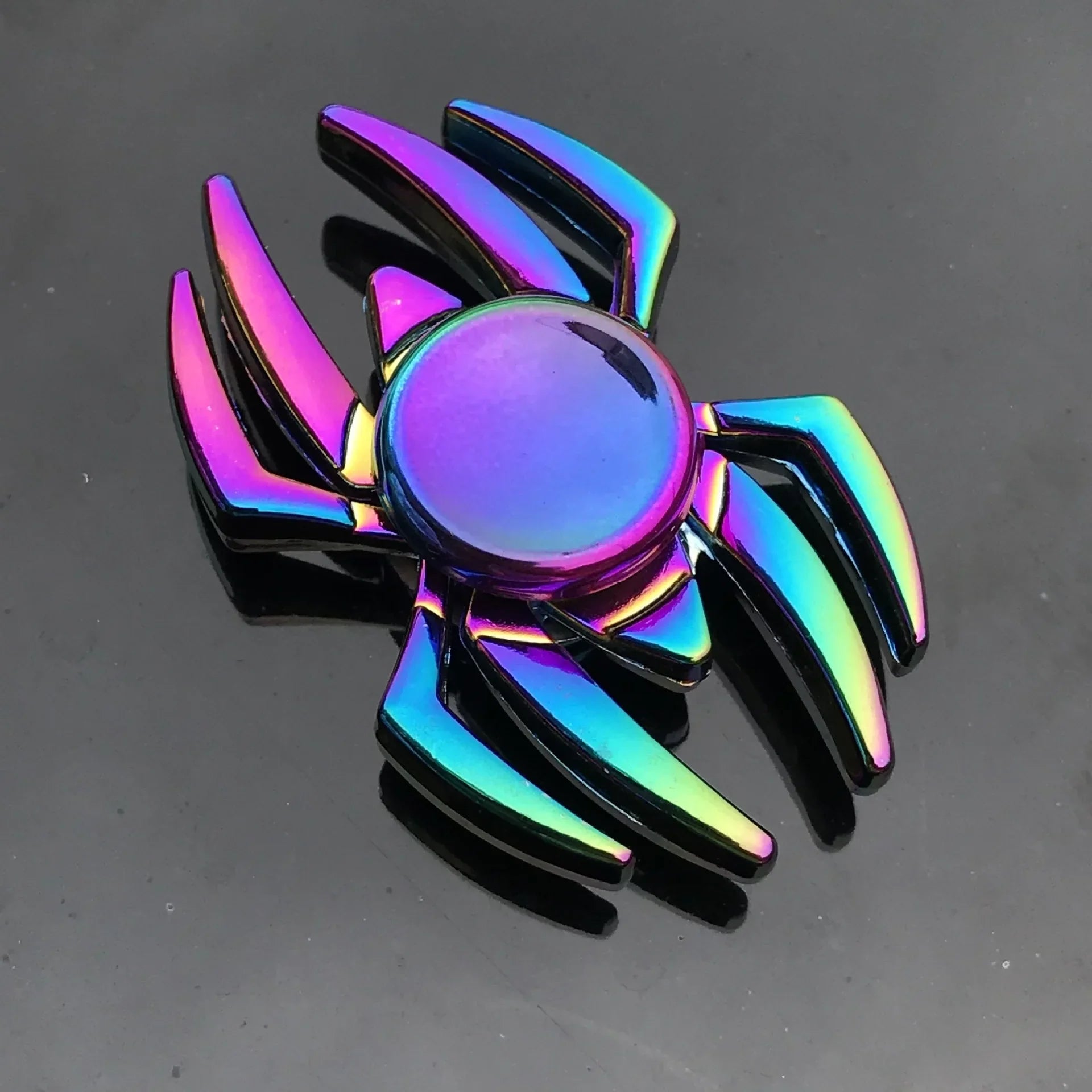 New Metal Fidget Spinner - Colorful AntiStress Alloy Finger Gyro. Relieves Stress Finger Spinner