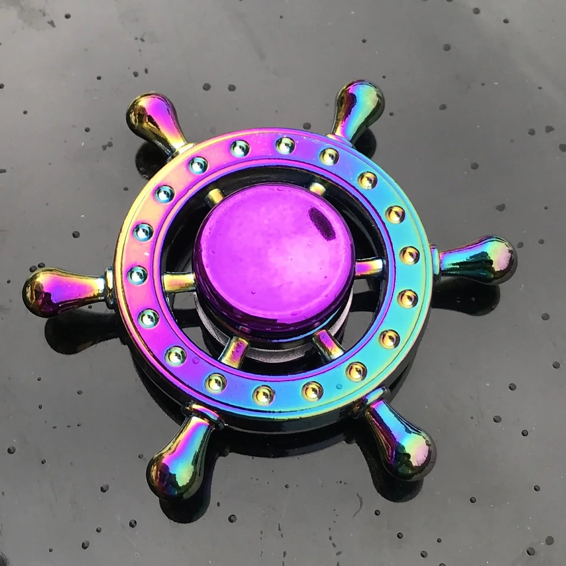 New Metal Fidget Spinner - Colorful AntiStress Alloy Finger Gyro. Relieves Stress Finger Spinner