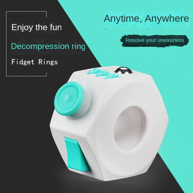 Fidget Ring Toys for Anti-Stress - Fingertip Click Reduce Anxiety Creative Stress Relief Toys Innovative Gift
