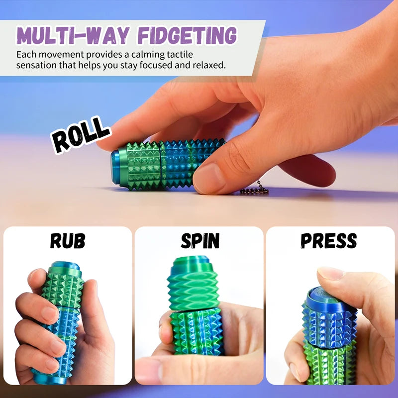Fidget Stress Sensory Toys,Novelty Pain Stim Fidget Toy Spiky Stress Relieving Suitable Relaxation for Adults Teenagers Gifts