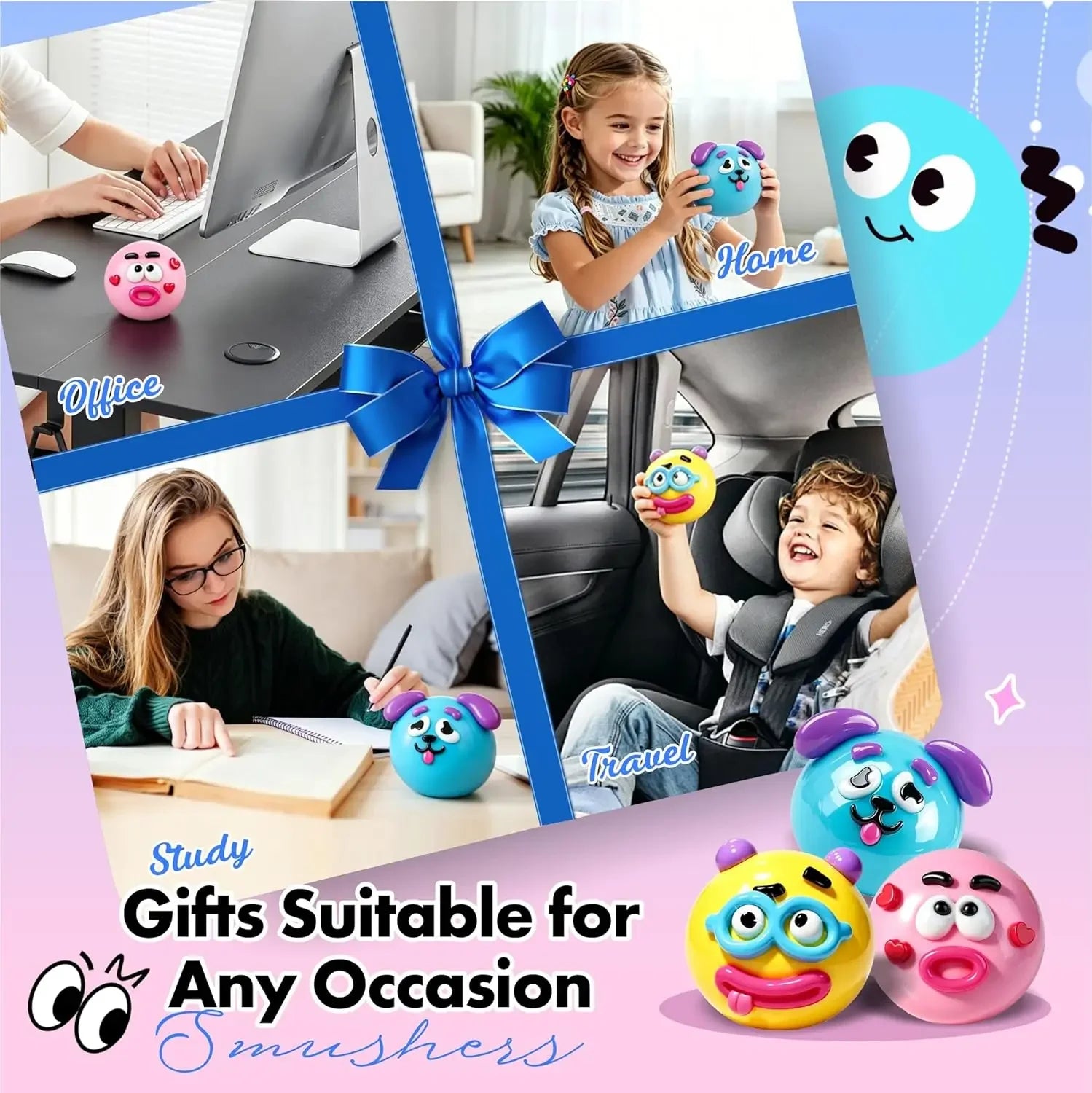 Smushers Squishy, Fidget Balls for Adults Anxiety Relief
