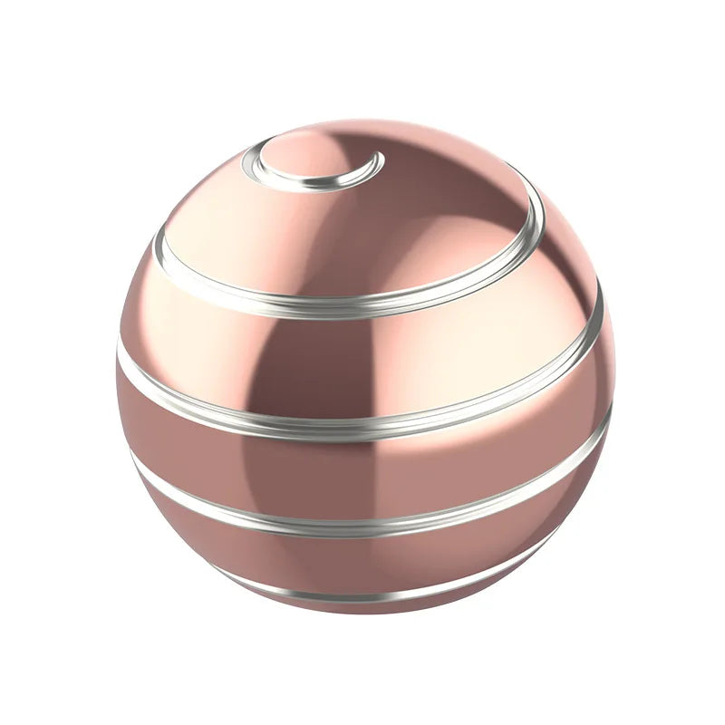 Adult Fidget for Stress Relief Metal Bauble Aluminum Alloy Hypnosis Rotary Gyro Fingertip Toy - Kinetic Round Spinner Juguetes Gift