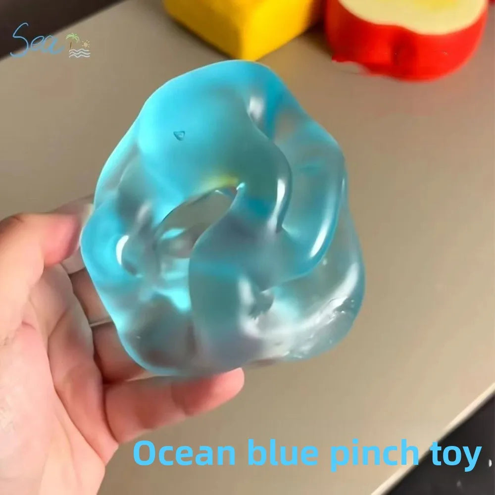 Blue Transparent Slow-Rise Squishy