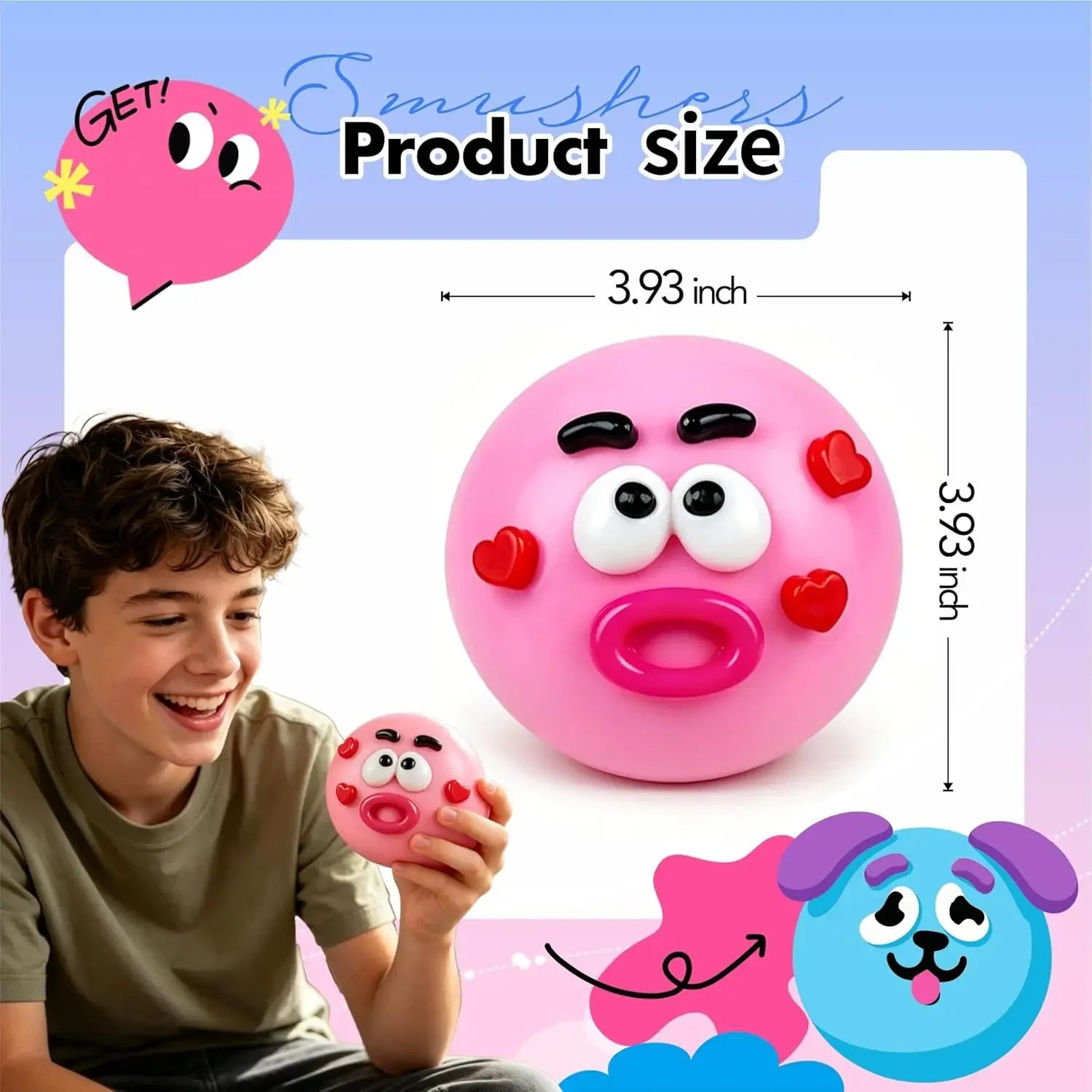 Smushers Squishy, Fidget Balls for Adults Anxiety Relief
