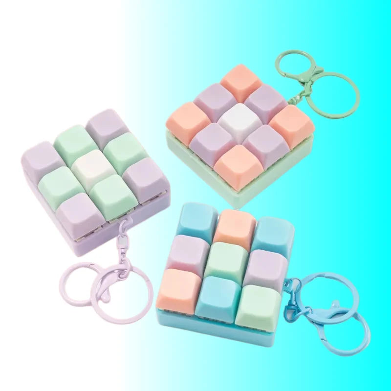 Fidget Decompression 9 Keyboard For Adults - Antistress Finger Keyboard