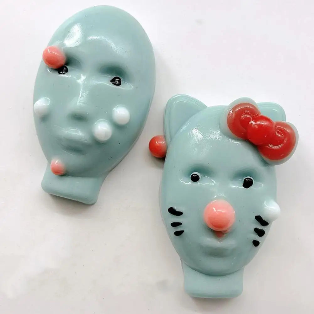 Pimple Popper Fidget Toy with Filler Tools Weird Alien Design Stress Relief Squeeze Gift Adult Reusable Anxiety Reducer