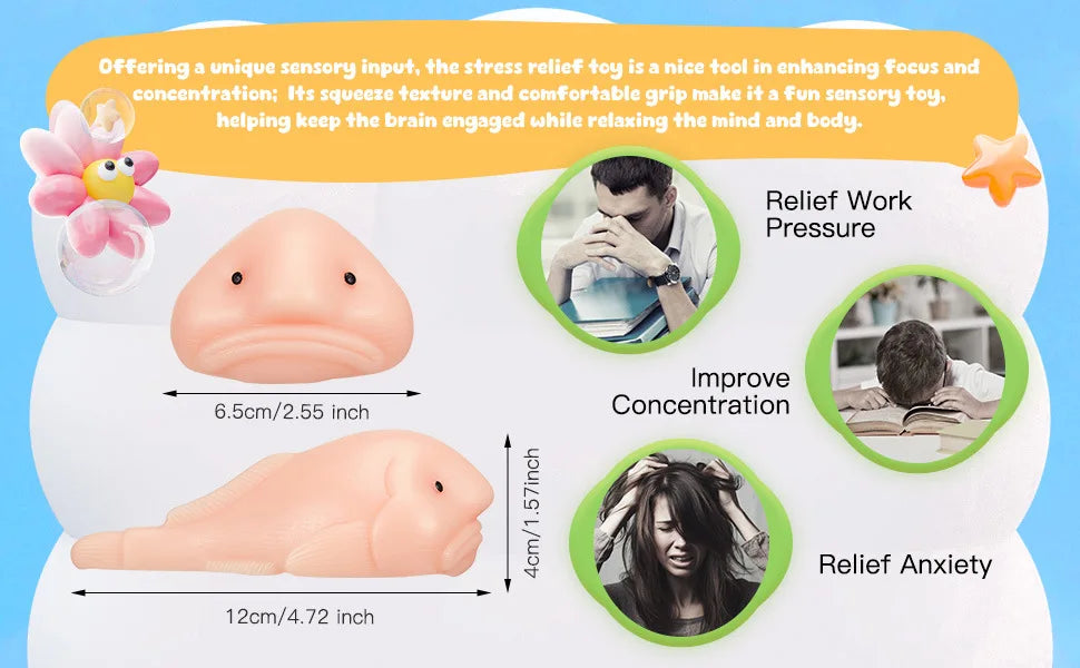 Squishy Blobfish Squeeze Toy