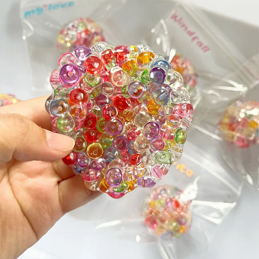 Crystal Bead Squish Ball – Jelly Bead Sensory Fidget Toy