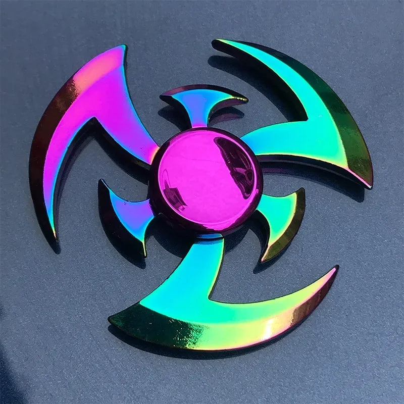 New Metal Fidget Spinner - Colorful AntiStress Alloy Finger Gyro. Relieves Stress Finger Spinner