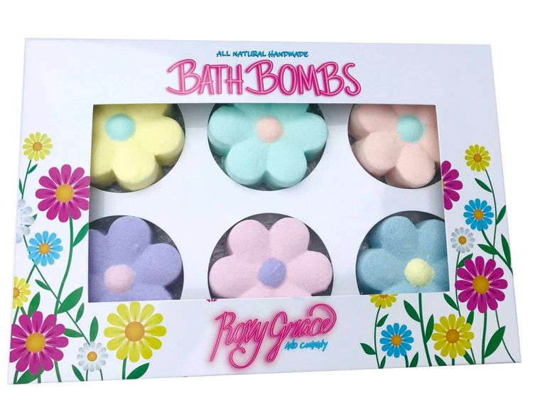 Bath Bomb Daisy Gift Set - All Natural Bath Bomb Flowers